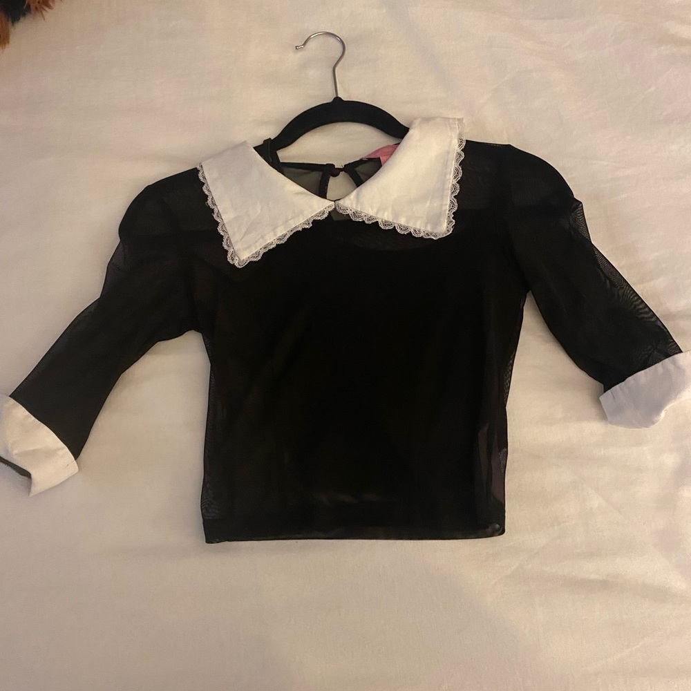 sugar thrillz charming ways mesh blouse